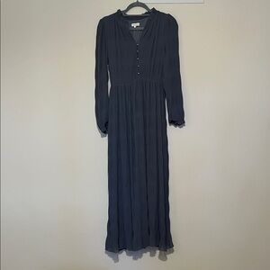 Roolee Long Sleeve Slate Blue Dress